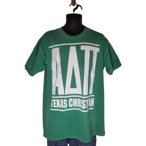 Comfort Colors Tshirt Men Sz L Texas Christian Alpha Delta‎ Pi Since 1851